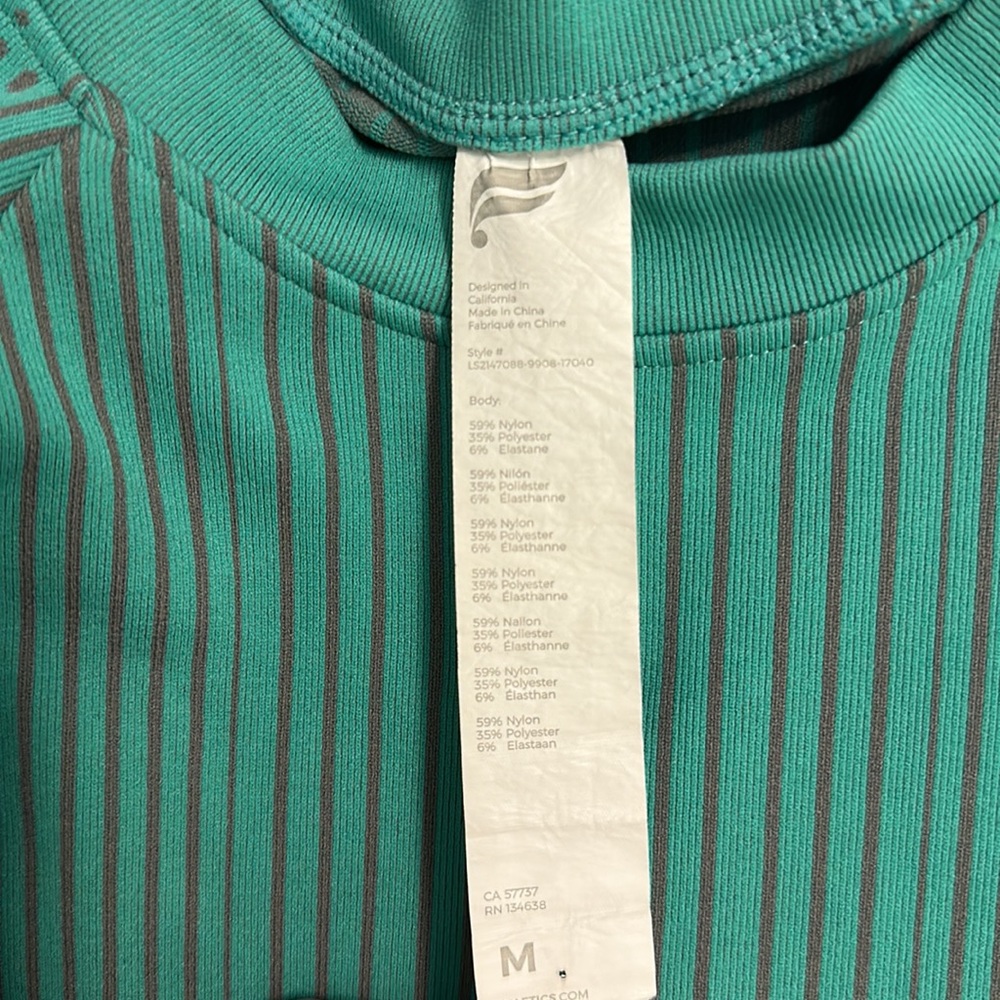 Fabletics Medium Green Workout Top - image 4